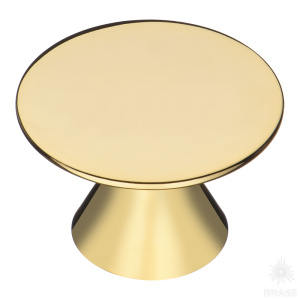 2880-100 Ручка кнопка, глянцевое золото