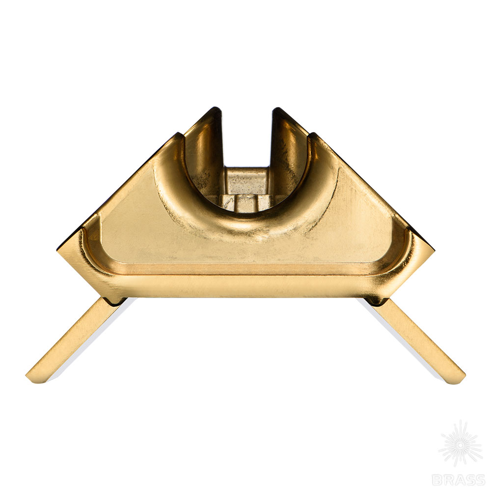 2394 Gold Baza Коннектор для мебельной опоры CRUZ, глянцевое золото 
