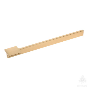 8303 0256 GB Ручка скоба, матовая латунь 256 мм