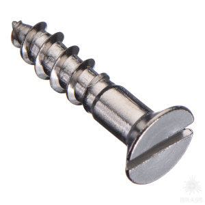 10370 Шуруп с потайной головкой прямой шлиц DIN 97, А2 3.5x16 PU=S (упак 50 шт)