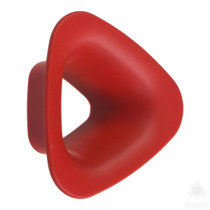 491032ST09 Ручка кнопка детская, треугольник красный 32 мм