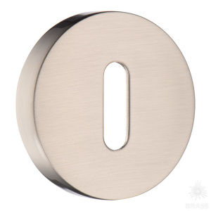 9189 MP08 ROOM ROSETTE Накладка с овальным отверстием для ключа, сатинированный никель (компл 2шт)