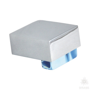 670AZX Ручка кнопка, пластик голубой