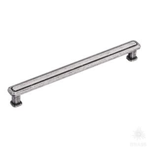 1101 192MP14 Ручка скоба, старое серебро 192 мм