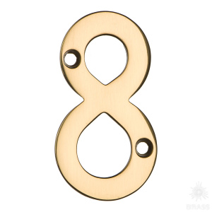 700200-7080179 Номер на дверь, цифра "8", латунь