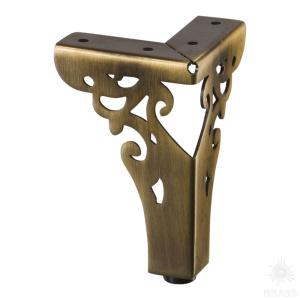 KAX-4626-0110-A08 Опора мебельная резная, античная бронза