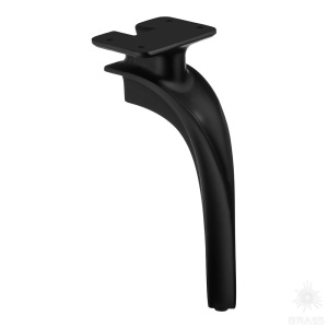 2390 0210 Matt Black Опора мебельная CRUZ, чёрный 210 мм