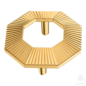 1213 064MP11 Ручка скоба, глянцевое золото 64 мм