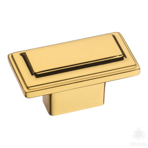 3305 0016 GL Ручка кнопка, глянцевое золото 16 мм