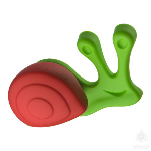 483025ST06/ST09 Ручка кнопка, зелёная улитка с красным панцирем