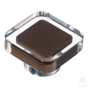 697MA Ручка кнопка, коричневый
