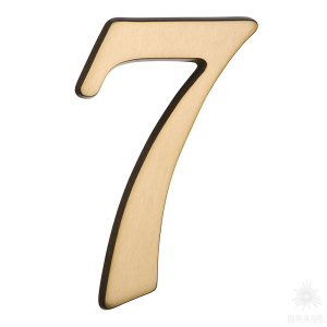 700500-0070379 Номер на дверь, цифра "7", латунь