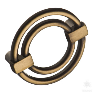 15.167.64.04 Ручка кнопка, старая бронза 64 мм