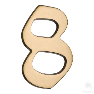 700500-0080379 Номер на дверь, цифра "8", латунь