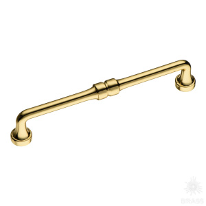 551-160-Gold Ручка скоба, глянцевое золото 160 мм