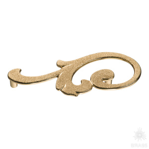 15.141.01 DIA 19 left Ручка скоба, глянцевое золото 24K 96 мм