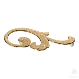 15.141.01 DIA 19 right Ручка скоба, глянцевое золото 24K 96 мм