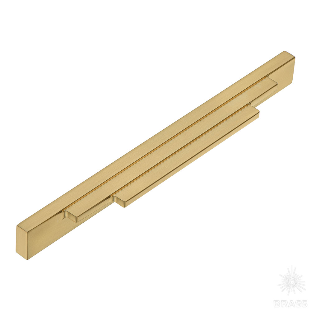 9429 0224 GB Ручка накладная, матовая латунь 224 мм