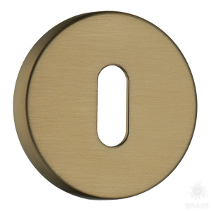 RO12N GB ROSET Накладка с овальным отверстием для ключа, матовая латунь