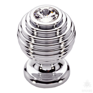 15.030 SWA 07 Ручка кнопка, глянцевый хром