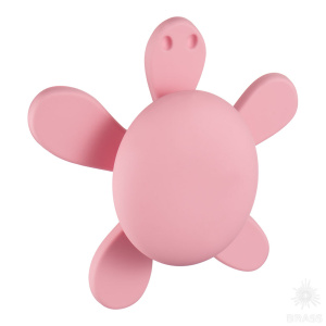 456025ST02 Ручка кнопка детская, черепаха розовая
