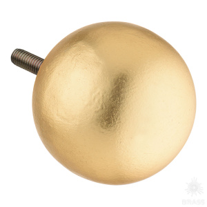 90104-АС Мзл Ручка мебельная "Сфера" 50, слоновая кость с патиной мраморное золото