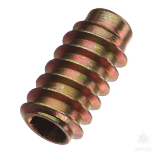 12.10.176-0 Втулка М8х30 мм с шестигранным отверстием, сталь, цвет жёлтый цинк