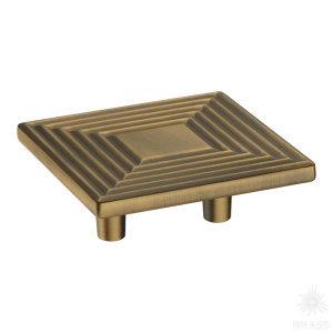 4203 032MP30 Ручка кнопка, состаренная латунь 32 мм