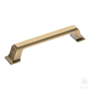 4235 0128 ABM Ручка скоба, состаренная латунь 128 мм