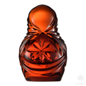 9492 Ручка "Матрёшка" Хрусталь, серия "Вдохновлённые Россией",  Янтарь