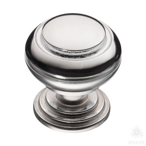 0712-005 Ручка кнопка, глянцевый хром