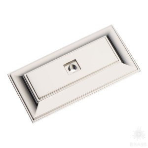 3041 0070 PN Подложка для мебельных ручек, глянцевый никель