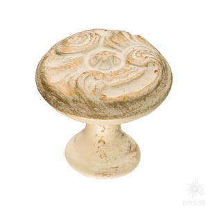 15.366.25.20 Ручка кнопка, слоновая кость с позолотой