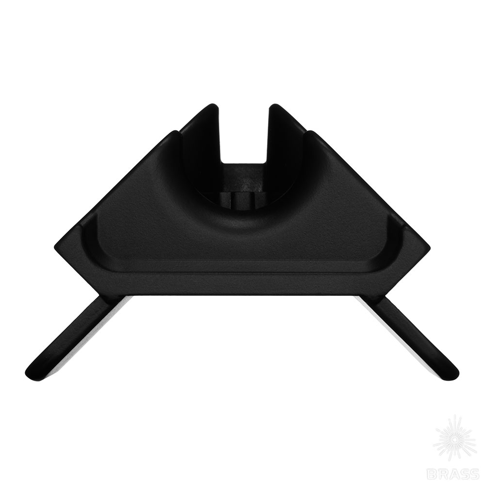 2394 Matt Black Baza Коннектор для мебельной опоры CRUZ, чёрный 