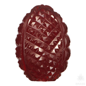 10426 Ручка %22Яйцо%22 Хрусталь, дизайн %22Паутинка%22, серия %22Вдохновлённые Россией%22, Рубиновый  