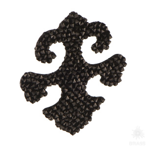 702810-012280 Swarovski elements Декоративная накладка Valentina, чёрный
