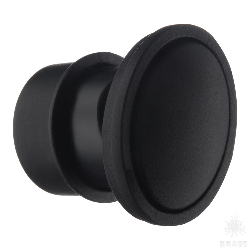 1360 Matt Black Ручка кнопка, чёрный 
