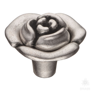 15.393.45.16 Ручка кнопка, старое серебро