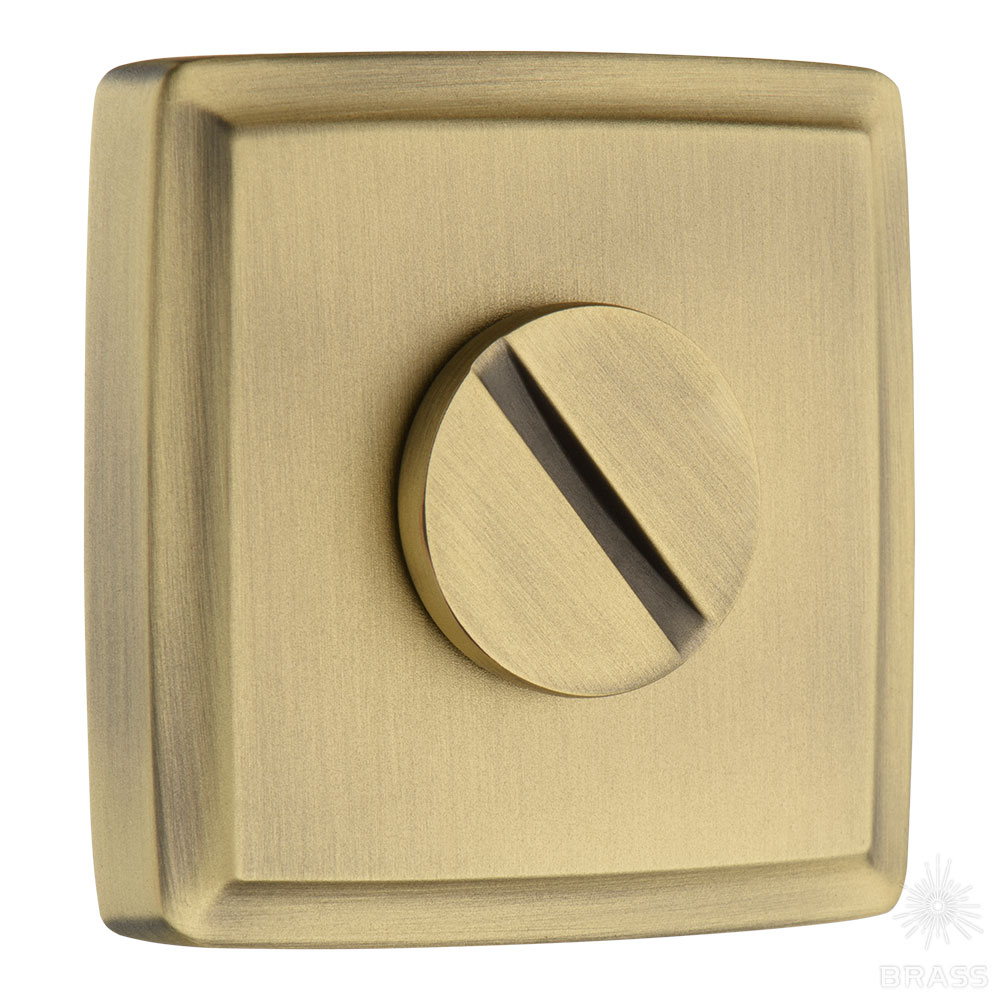 9165 MP30 WC ROSETTE Накладка с поворотной кнопкой, состаренная латунь (комплект 2 шт)