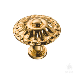 15.304.24.19 Ручка кнопка, глянцевое золото 24K