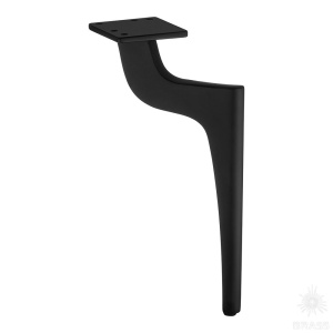 1460 0250 Matt Black Опора мебельная ZARIF, матовый чёрный 250 мм