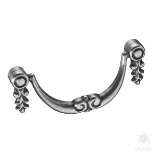 15.225.96.16 Ручка скоба современная классика, старое серебро 96 мм