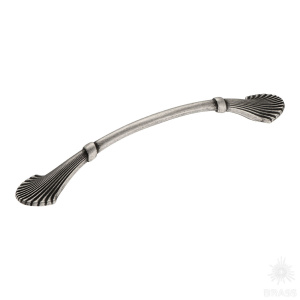 352128MP14 Ручка скоба, старое серебро 128 мм