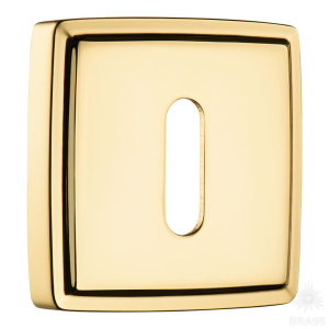 9163 MP11 ROOM ROSETTE Накладка с овальным отверстием для ключа, глянцевое золото (комплект 2 шт)