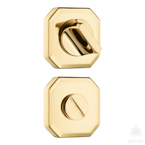 9162 MP11 WC ROSETTE Накладка с поворотной кнопкой, глянцевое золото (комплект 2 шт)