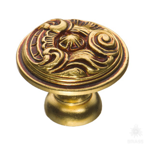 012035H Ручка кнопка, французское золото