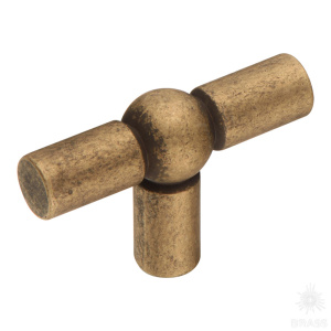 6860-831 Ручка кнопка, старая бронза 