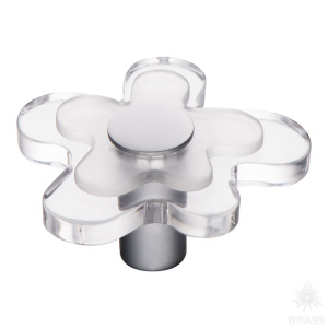 678CR Ручка кнопка, цветок белый