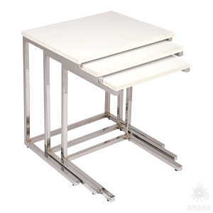 KAX-0141-A01 Опора мебельная (комплект из 3-х опор), глянцевый хром