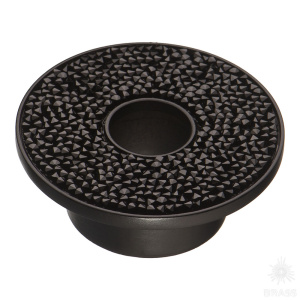 STONE32/N-SW/N Ручка кнопка c кристаллами Swarovski, чёрный 32 мм